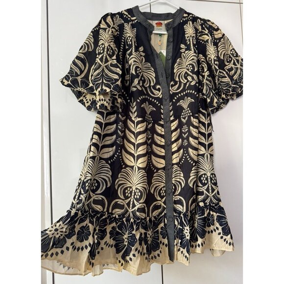 NWT Size M - Farm Rio Ainika Mini Dress (Missing Belt) - Picture 1 of 16